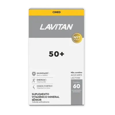 Multivitamínico Lavitan 50+ Senior Com 60 Comprimidos