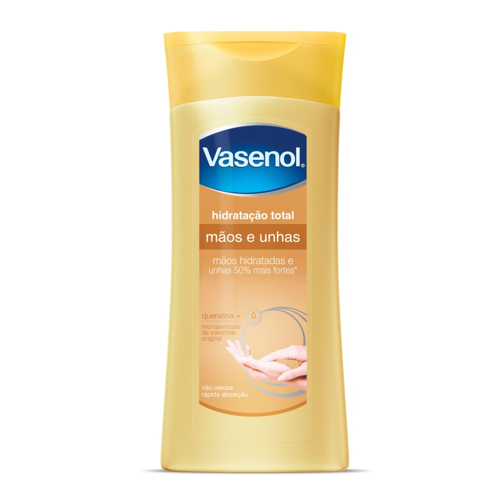 Loção Hidratante Vasenol Hidratação Total Mãos e Unhas 200ml