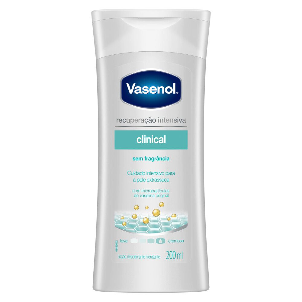 Loção Desodorante Hidratante Corporal Vasenol Clinical 200ml
