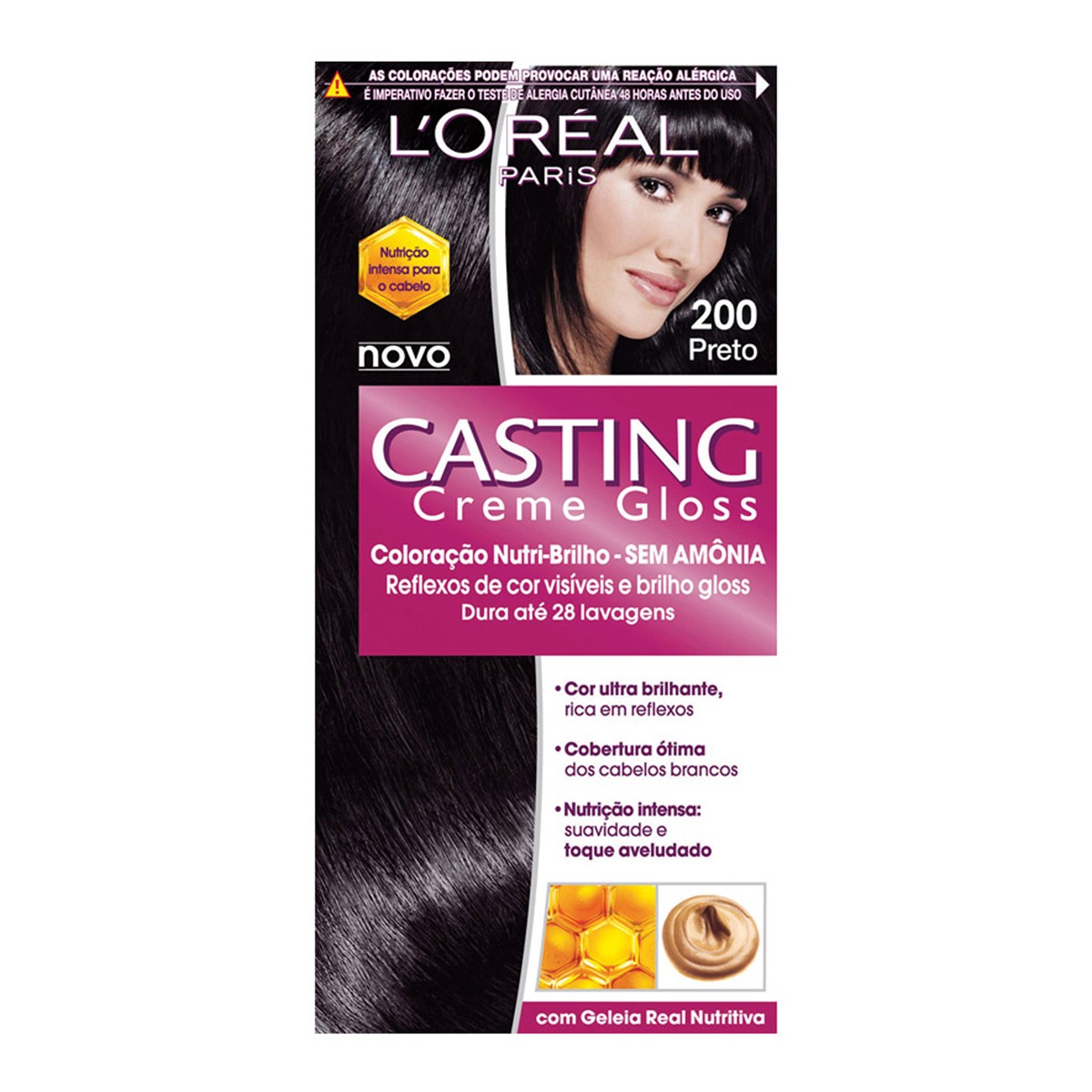 Tintura L’Oréal Casting Creme Gloss 200 Preto