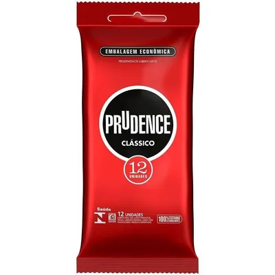 Preservativo Prudence Lubrificado Clássico 12 Unidades