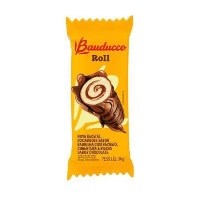Bolinho Bauducco Roll Chocolate 34g