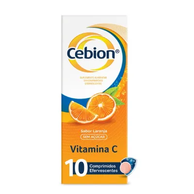 Vitamina C Cebion Laranja 1G 10 Comprimidos Efervescentes preço