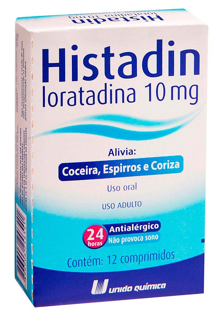 Histadin 10mg Com 12 Comprimidos