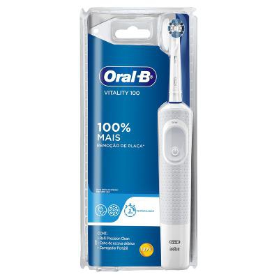 Escova Dental Elétrica Recarregável Precision Clean Oral-B Vitality