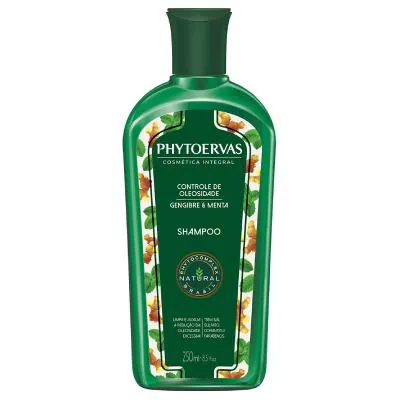 Shampoo Controle de Oleosidade Gengibre e Menta Phytoervas 250mlShampoo Controle de Oleosidade Gengibre e Menta Phytoervas 250ml