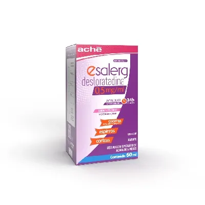 Esalerg Xarope 0,5mg/ml Xarope Com 60ml + Seringa Dosadora