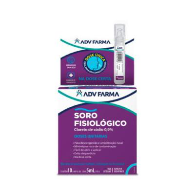 Soro Fisiológico 0.9% ADV 10 Ampolas de 5ml