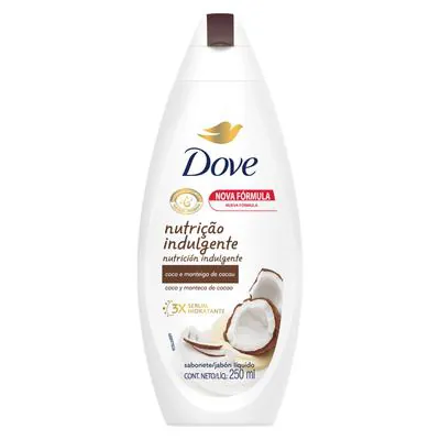 Sabonete Líquido Dove Delicious Care Leite Coco 250ml