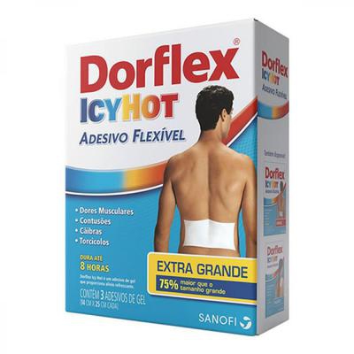 Dorflex Icyhot Com 3 Adesivos Extra Grande
