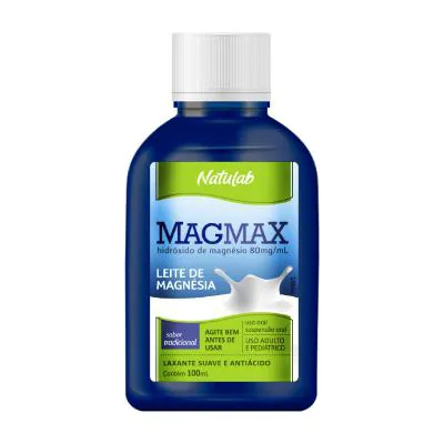 Leite de Magnésia Magmax Suspensão Oral Tradicional 100ml