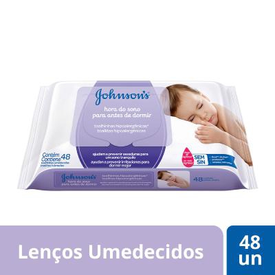 Lenço Umedecido Johnson's Baby Hora do Sono 48 Unidades