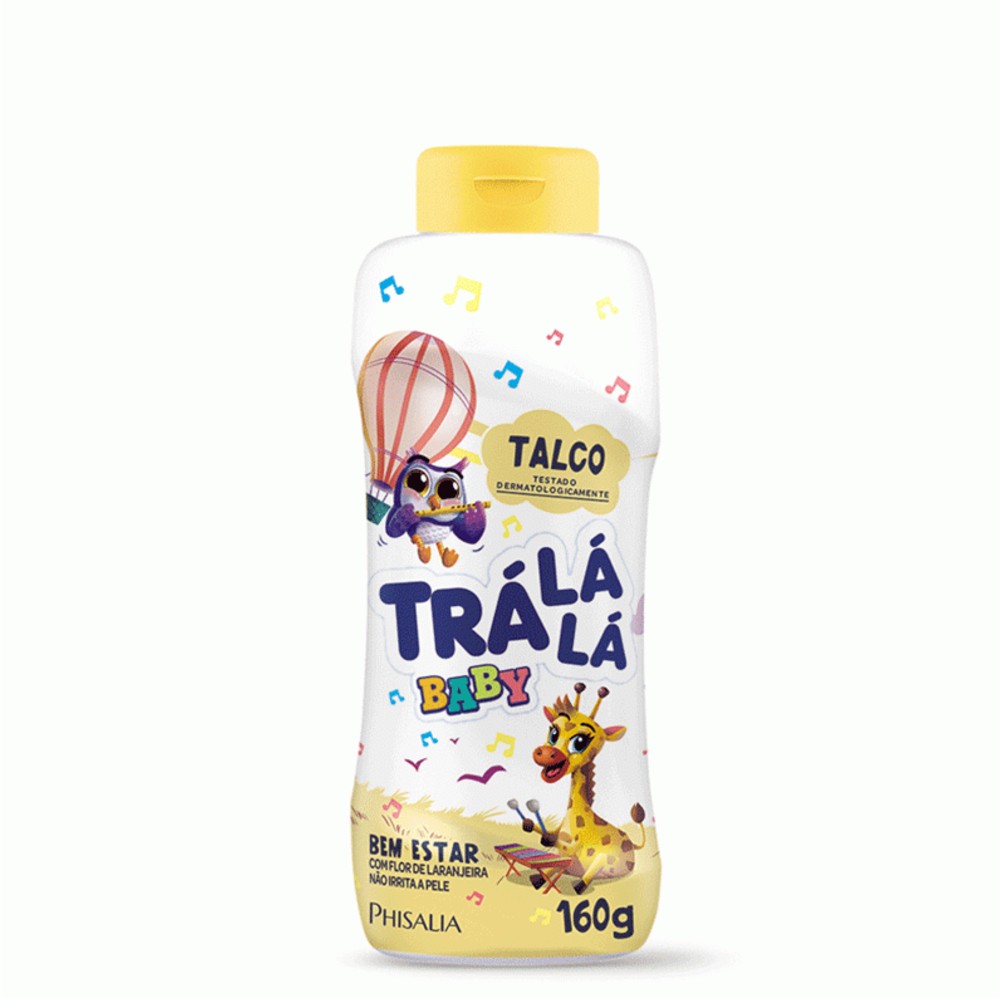 Talco Infantil Trá Lá Lá Baby Bem Estar 160g