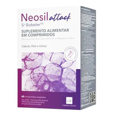Suplemento Alimentar Neosil Attack 60 Comprimidos