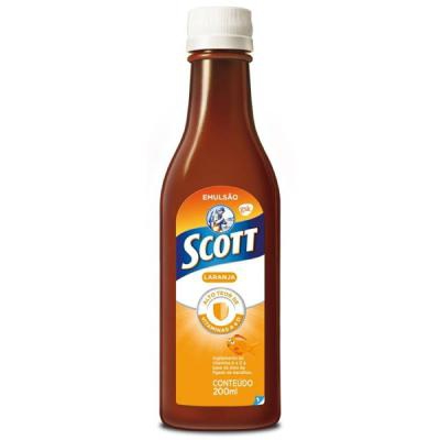 Scott Suplemento Alimentar em Emulsão de Vitaminas A e D Sabor Laranja 200ml