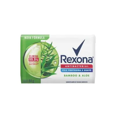 Sabonete em Barra Rexona Antibacterial Bamboo e Aloe Vera 84g