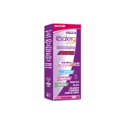 Esalerg 1,25mg/ml Solução Oral Gotas 20ml