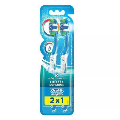 Escova Dental Macia Oral-B Complete Limpeza Superior 2 Unidades