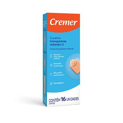 Curativo Cremer Care Redondos Transparente 16 Unidades