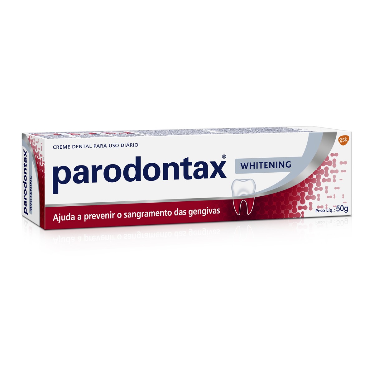 Creme Dental Parodontax Whitening para Prevenção do Sangramento das Gengivas 50g