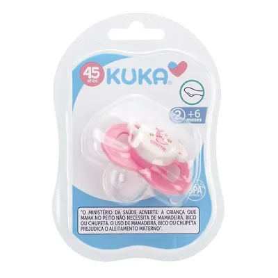 Chupeta Kuka Decorada Plus Rosa N.02 preço