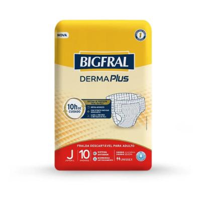 Fralda Geriátrica Bigfral Derma Plus Juvenil 10 Unidades