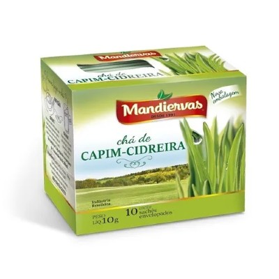 Chá Mandiervas Capim Cidreira 10 Sachês