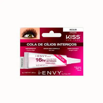 Cola para Cílios Postiços Kiss Ny I-Envy KPEG04S 16H Incolor 7g