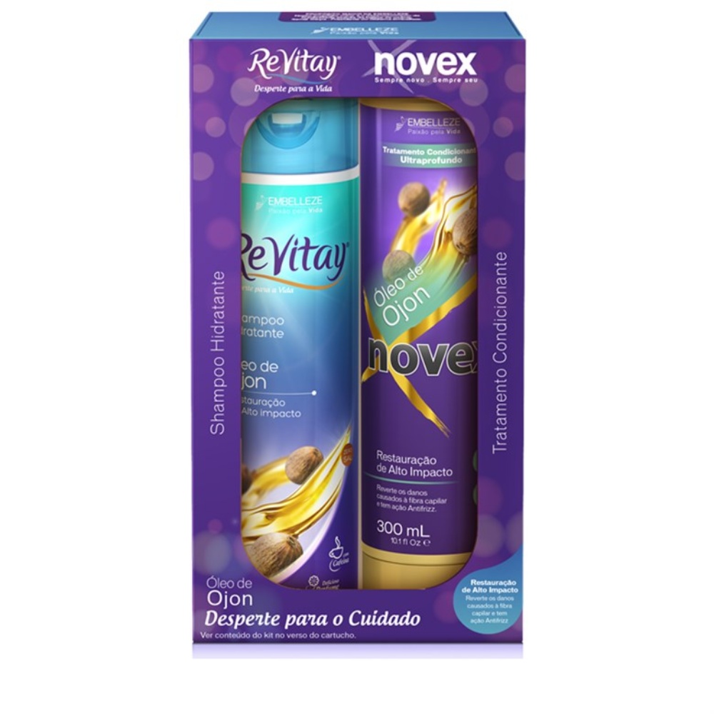 Kit Shampoo Novex Revitay Condicionador Ojon 300Ml