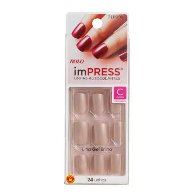 Unhas Kiss NY Impress Média Girlie Girl