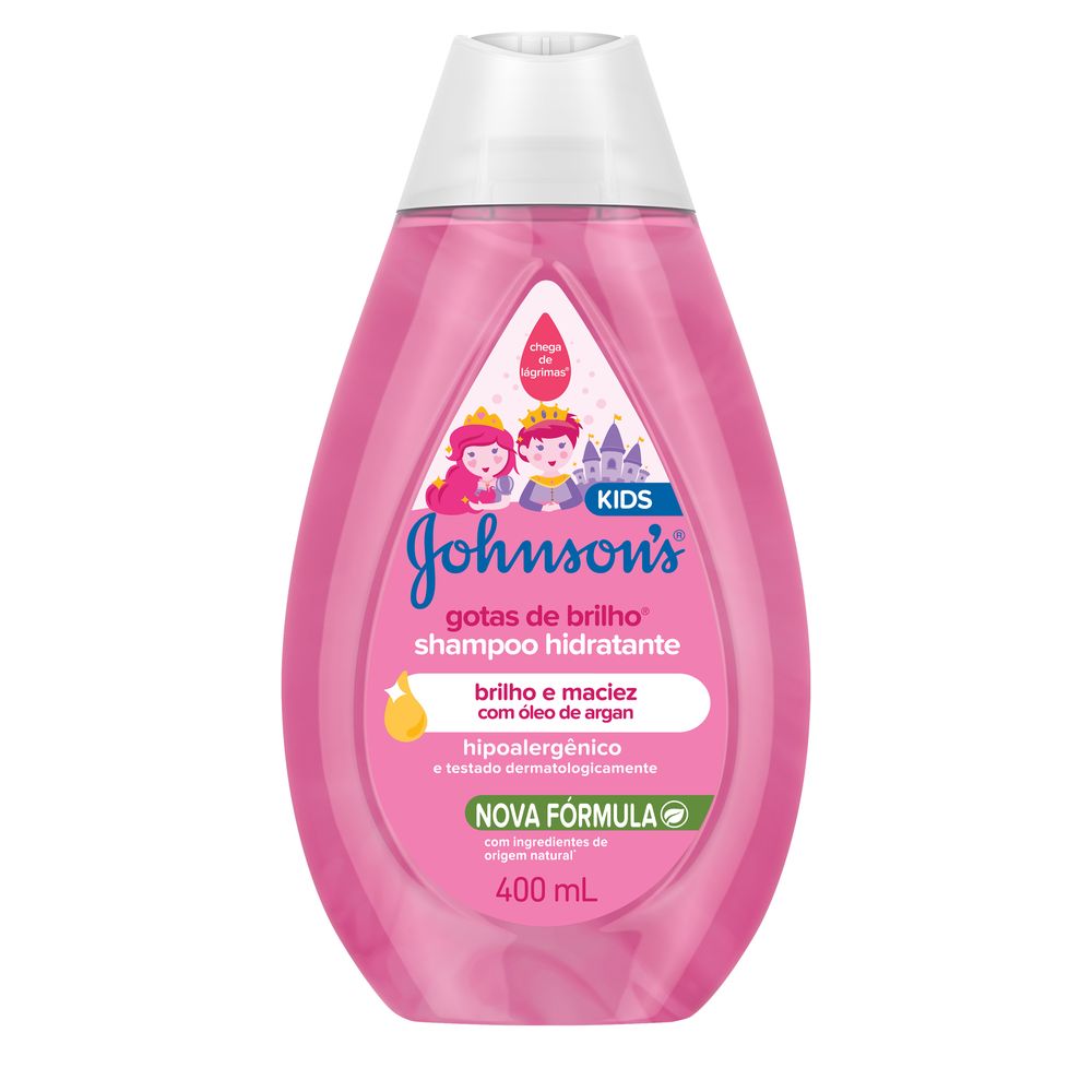 Shampoo Infantil Johnsons Baby Gotas de Brilho 400ml