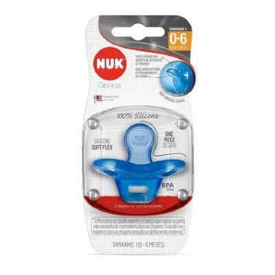 Chupeta Nuk 100% Silicone Azul