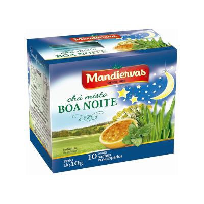 Chá Mandiervas Misto Boa Noite 10 Sachês