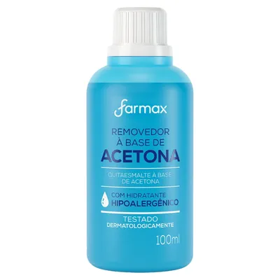 Removedor de Esmalte à Base de Acetona Farmax 100ml