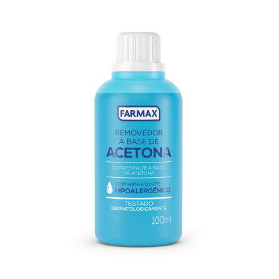 Removedor de Esmalte à Base de Acetona Farmax 100ml