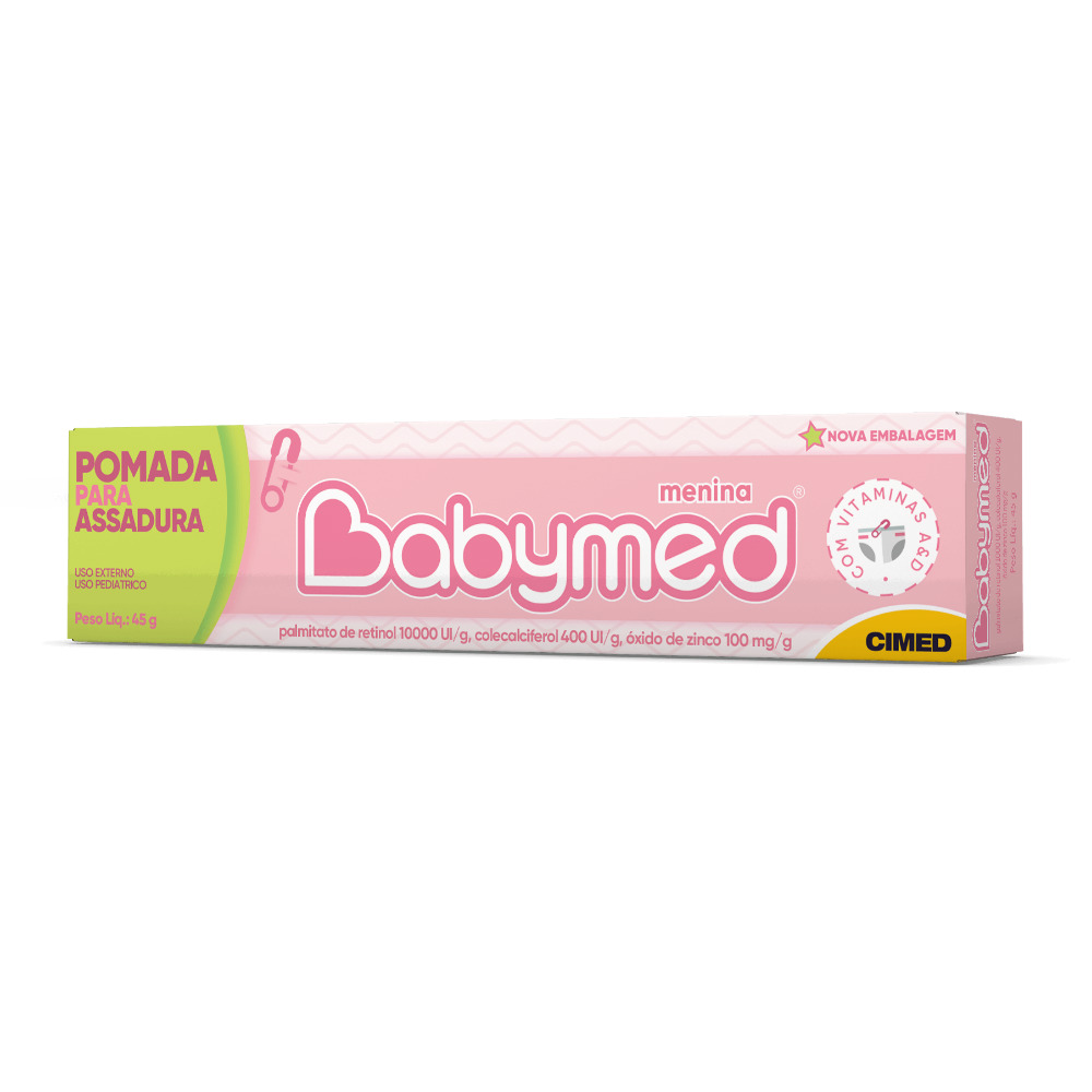 Pomada Contra Assaduras Babymed Menina 45g