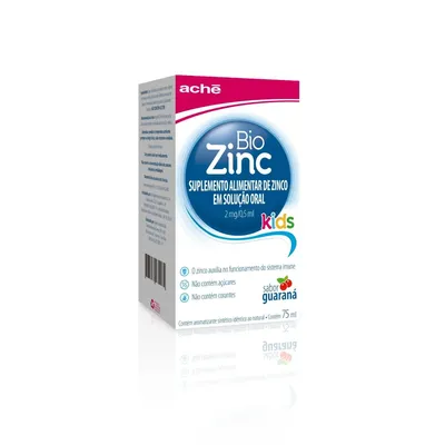 Biozinc Zinco Suplemento Alimentar Infantil 2Mg/0,5Ml 75Ml preço