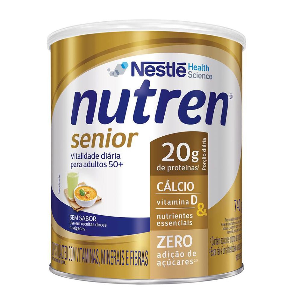 Suplemento Alimentar Nutren Sênior Sem Sabor 740g