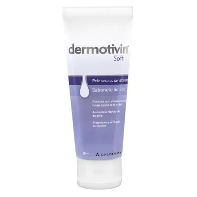 Dermotivin Soft Sabonete Para Pele Seca 70ml