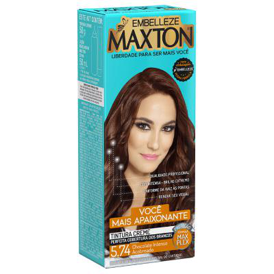 Tintura Maxton Creme N.5.74 Chocolate Acobreado