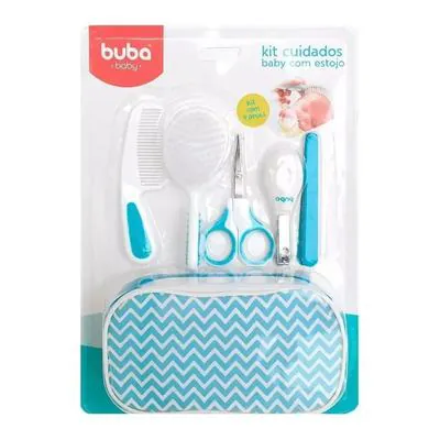 Kit Buba Cuidados do Bebê Azul 9 Itens