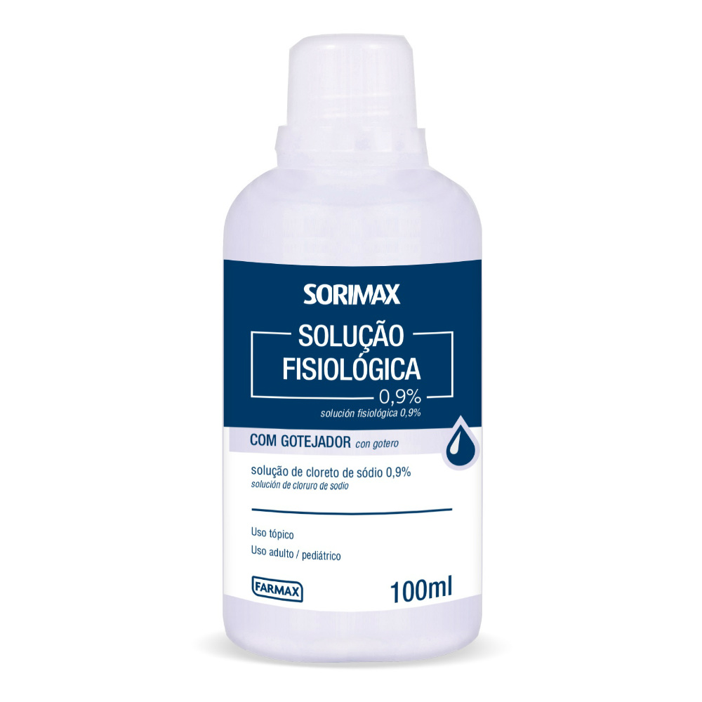 Solução Soro Fisiológico Farmax Sorimax 100ml