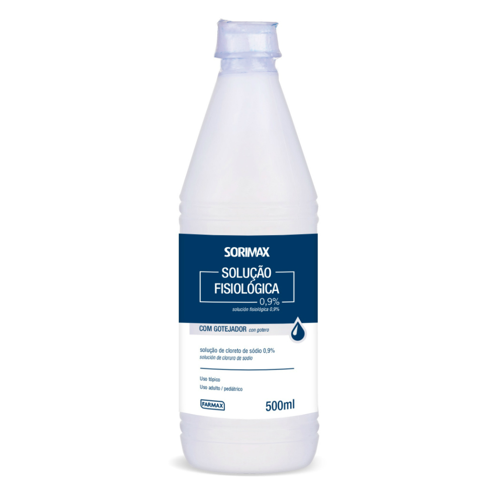 Solução Soro Fisiológico Farmax Sorimax 500ml