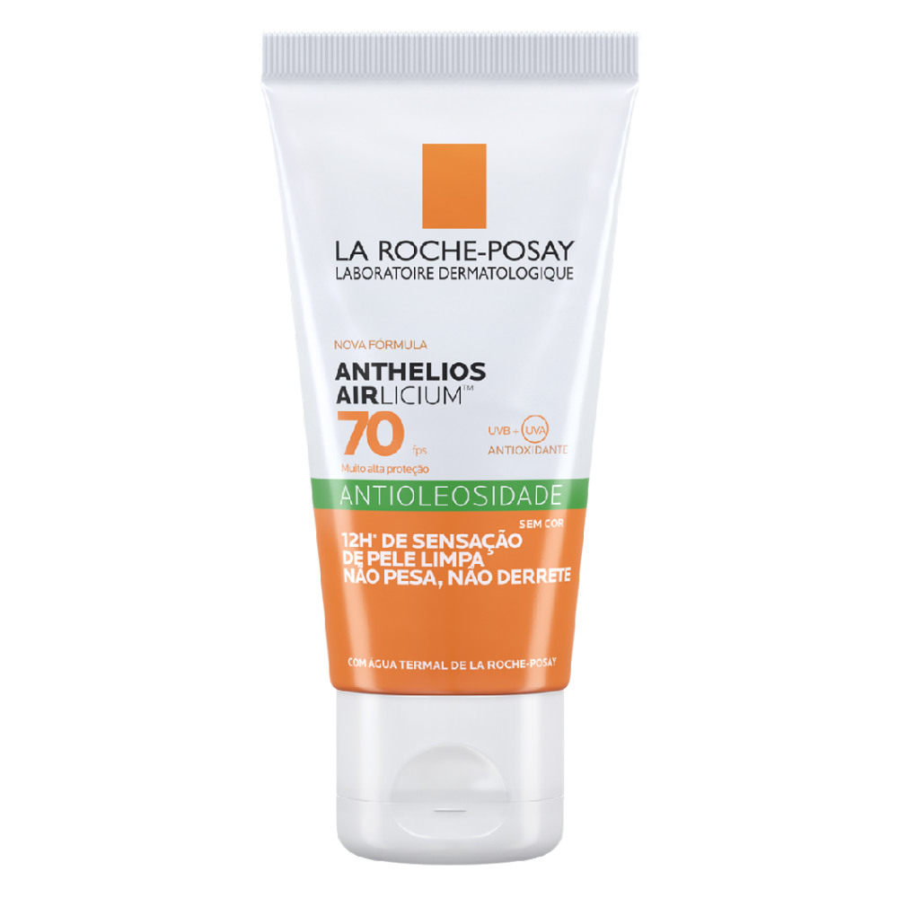 Protetor Solar Facial La Roche Posay Anthelios Airlicium Antioleosidade Sem Cor FPS70 50g