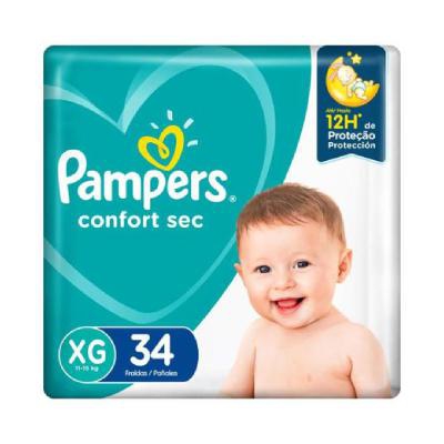 Fralda Pampers Confort Sec Mega XG 34 Unidades