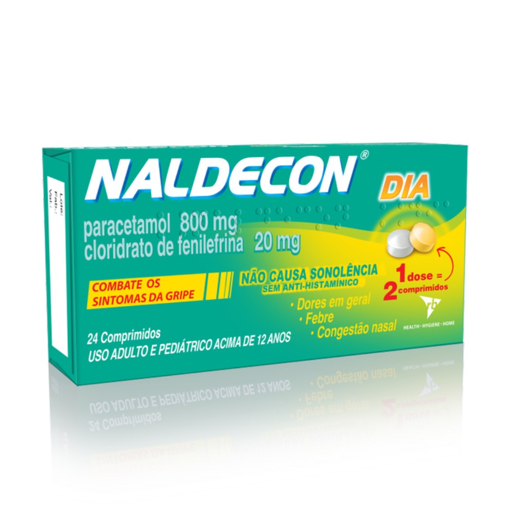 Naldecon Dia com 24 Comprimidos