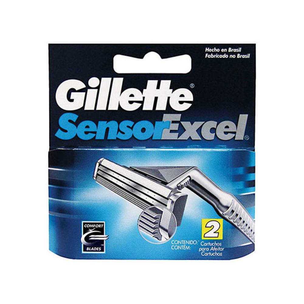Carga Gillette Sensor Excel 2 Unidades