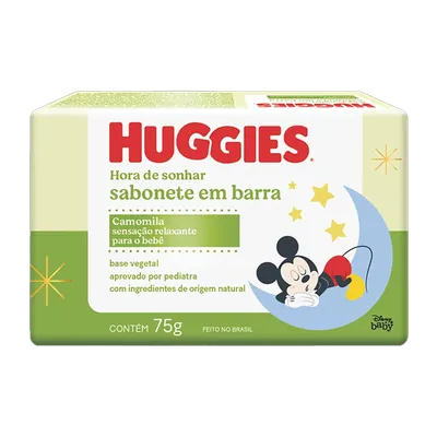 Sabonete Em Barra Huggies Hora De Sonhar Para Bebê 75G preço