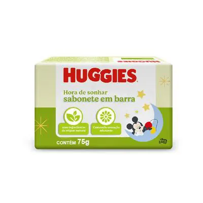 Sabonete em Barra Huggies Hora de Sonhar para Bebê 75g