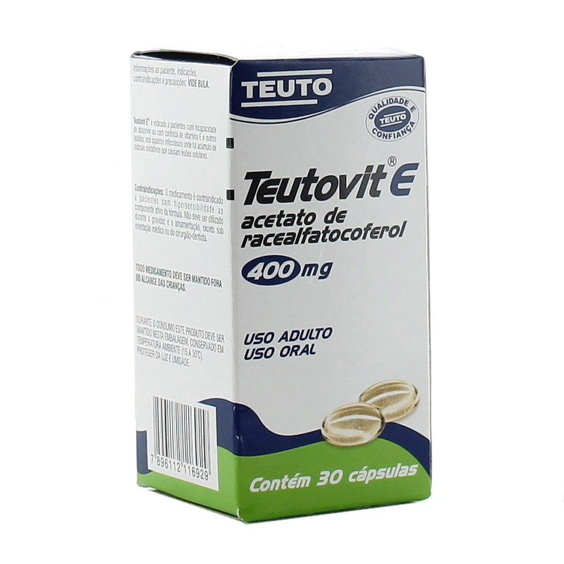 Teutovit E 400mg 30 Cápsulas